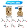 4 Piece Brass Hose Fitting Set, 1/2 Inch Brass Hose