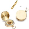 LCE Camping Compass Metal Pocket Compass Waterproof Portable for Kids