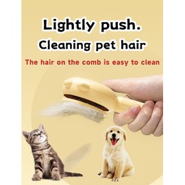 MRSXXNTY Cat Brush,Dog Brush, Pet Hair Cleaner Brush,Pet Grooming Cat Dog Brush,Pet Comb-Cat Comb for Kitten Massage Removes Loose Fur-Cat Grooming Brush Long Short Hair Cats Dogs Pet Brush (Green)