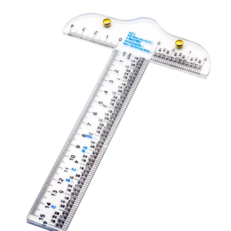 Fenteer Clear Acrylic T Square Ruler T Ruler Drafting Ruler