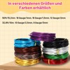 15.5 Metres Purple Aluminium Craft Wire, 16 Gauge 1.5 mm