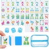 162 Azulejos American Mahjong - Juego de azulejos y bolsa