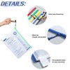 12Pcs Plastic Wallets A5 Zip Lock Folders, Waterproof Document Wallet