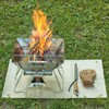 LOGOS Fire Pit Grate with Heat-Resistant and Insulation Sheet (80×60cm)