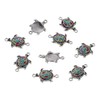 diyhub 20Pcs Turtle Connector Charms, Zinc Alloy Double Loops Charms