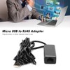 Micro USB to RJ45 Ethernet Adapter 10/100Mbps Conversion Transmission for