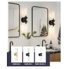 Emak 22 Inch Black Bathroom Light Fixtures Over Mirror, 2-Light
