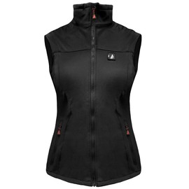 ActionHeat Women's 5V Heated Vest, Slim Lightweight Softshell with Battery Pack Black XS