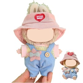 Bekleidung für 17cm Monster Plüsch, Monster Keychain Doll Kleidung, Kuscheltier Kleidung Outfit nur Bekleidungs zubehör für 17cm Pullover Hoodie Bekleidung DIY Kinder Geschenke(Kleiner Stern)