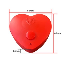 Electronics123.com Talking Heart Voice Recorder Sound Box for Stuffed Animals and Gift Boxes (White)