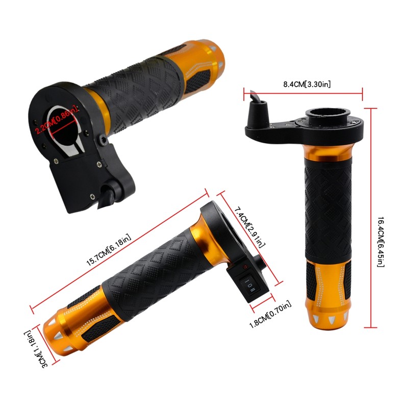 12V Electric Motorcycle Handlebar Heated Grips Temperature Adjustable Electric Heated