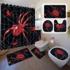 Nuanchu 6 Pcs Bathroom Sets with Shower Curtain and Rugs
