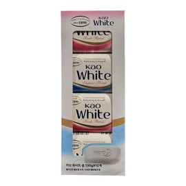 Kao Vegetable White Soap Soap 12 CS / 카오 식물성 화이트 솝 비누 12개 CS
