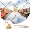 Angoily Security Padlock Outdoor Heart Padlock for Couples Love Lock