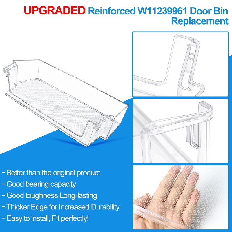 [UPGRADED] W11239961 Refrigerator Door Shelf Replacement Compatible with Whirlpool Refrigerator