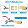 PATIKIL 1/8" x 1/8" Brass NPT Coupler, 6 Pack Female