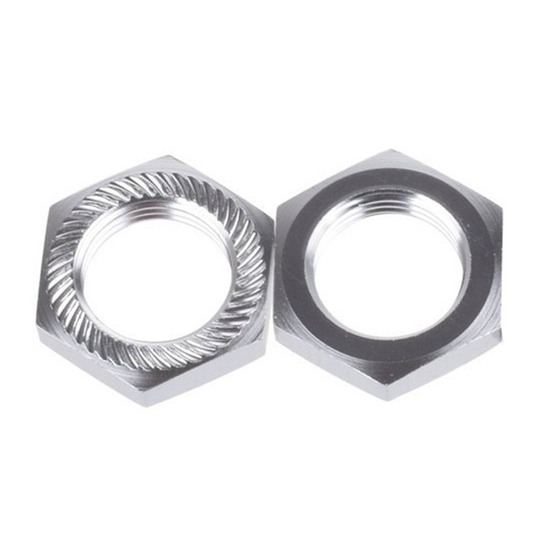 LAFEINA 4PCS 17mm Aluminum Wheel Hex Hub Nut for 1/8
