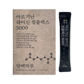 Dambakharu 담백하루 아르기닌 라이신 컴플렉스 5000 20ml x 30포 / 써클 Dambakharu Arginine Lysine Complex 5000 20ml x 30 packs / Circle