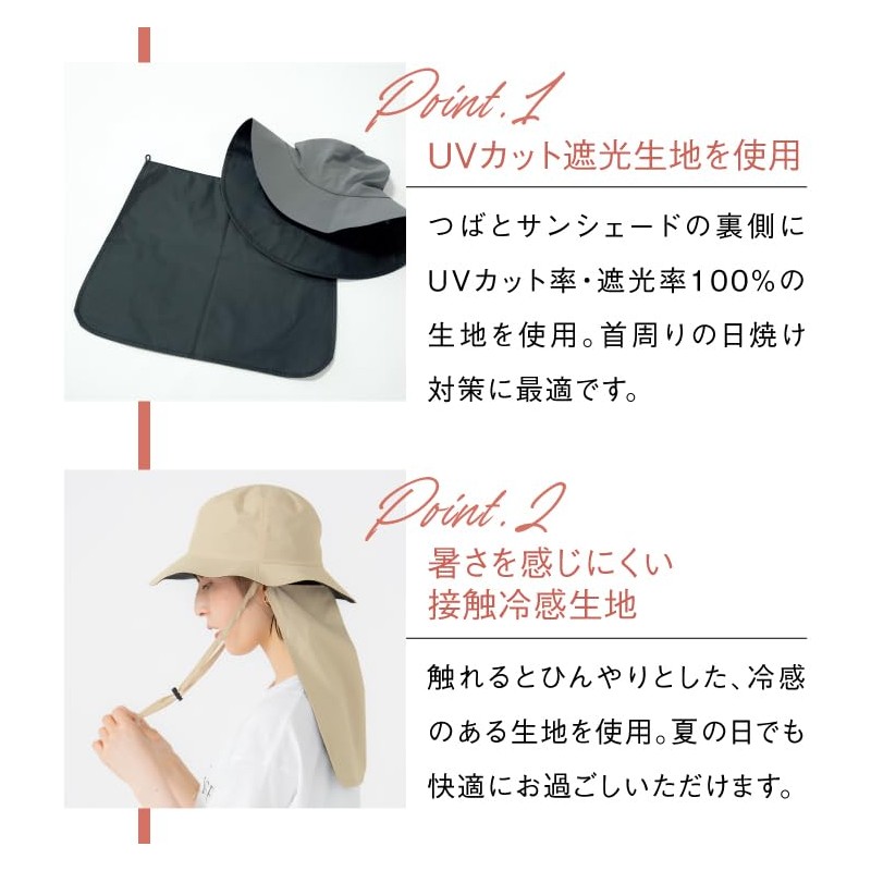[2025] Wpc WECHAT-2506-103 Touch Cooling Sunshade UV Hat, Beige