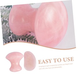 BIUDECO Facial Massage Tool Set Jade Scraping Boards for Neck Face Shoulder Relief