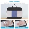 Cambond Double Sided Compression Packing Cubes - Suitcase Organizer, Black