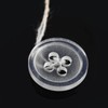 dophee 100pcs Plastic White Buttons for Crafts, 4 Holes Round