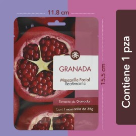 Set 10 Mascarilla Facial Frutal Hidratante Cuidado Piel Tipo De Piel Mixta