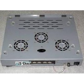 KesCom® Metal Notebook Cooler 3 Quiet Fans Here in Silver with 4 Port USB 2.0 HUB