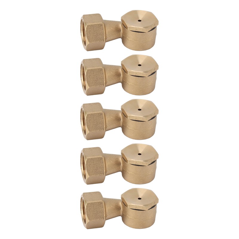 5PCS G1/2in Female Thread Brass Deck Jet Nozzles Durable Waterscape