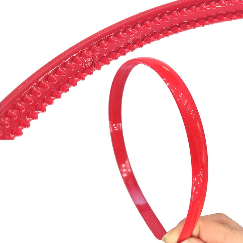 Yazon 15mm Plastic Headbands for Girls Women Colorful Headband with