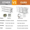 KAQAHIDO Utensil Caddy with Drain Holes, Cutlery Organizer for Kitchen