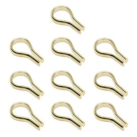 TERF® Traditional Banjo Style Electro Brass Bookcase Furniture Shelf Support Stud for Kitchen Cabinet Wardrobe Bookcase - Pack of 10