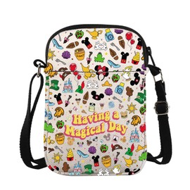 Magic Kingdom Crossbody Bag WDW Cartoon Lovers Gift Vacation Trip Best Day Ever Gift Having A Magical Day Messenger Bag (CA-MagicalDayCrossBS)
