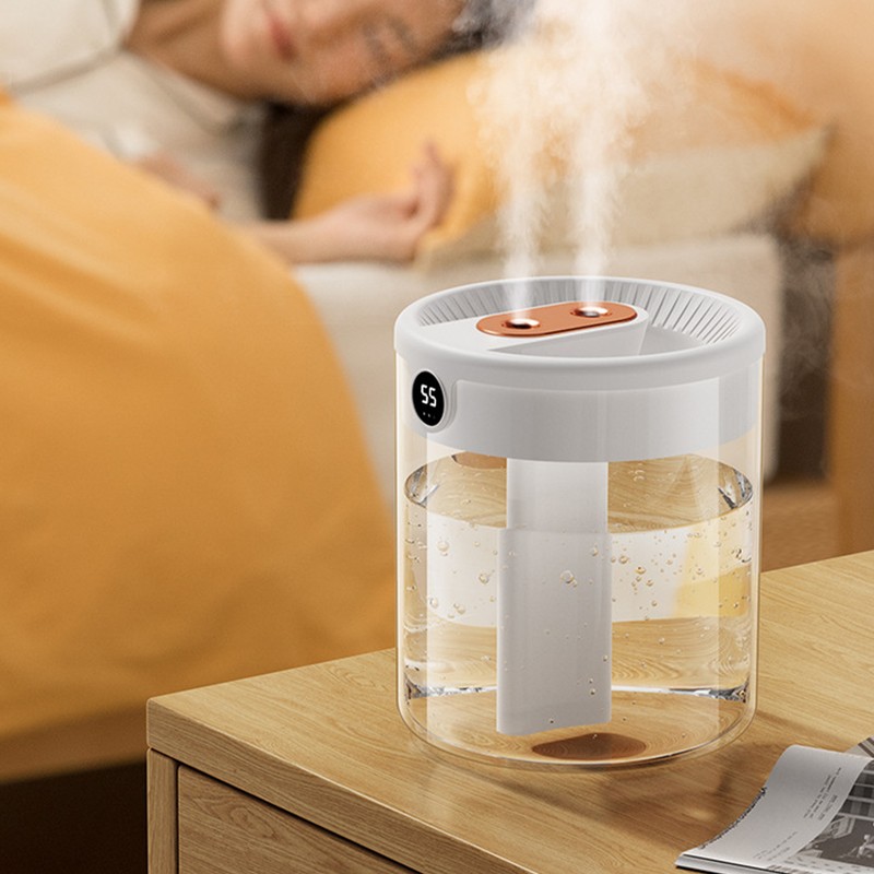 2L Double Nozzle Air Humidifier USB Double Jet Humidifier with