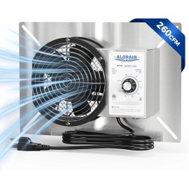 ALORAIR VentirPro 260S  Ventilation Fan with Humidistat Air Out Crawlspace