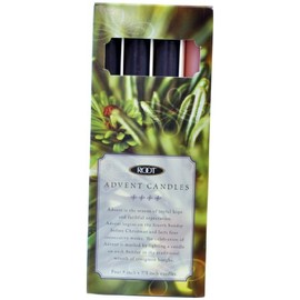 Root Candles Advent Candles, Set of 4