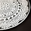 Red Pomegranate LILLE 7" Canape Plate Clear/White