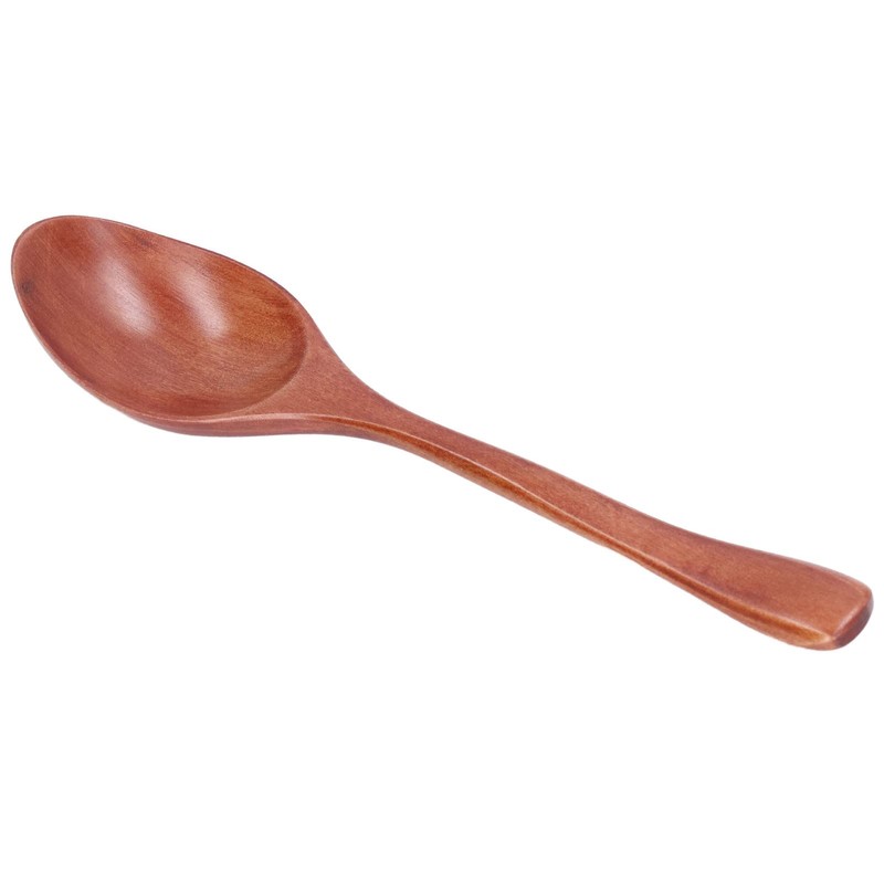 Wooden Spoon, Portable Rice Soup Dessert Spoon Kitchen Utensil for