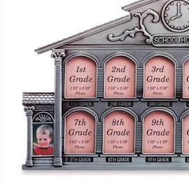 Gifts & Decor Pewter School House Schoolhouse History Photo Frame