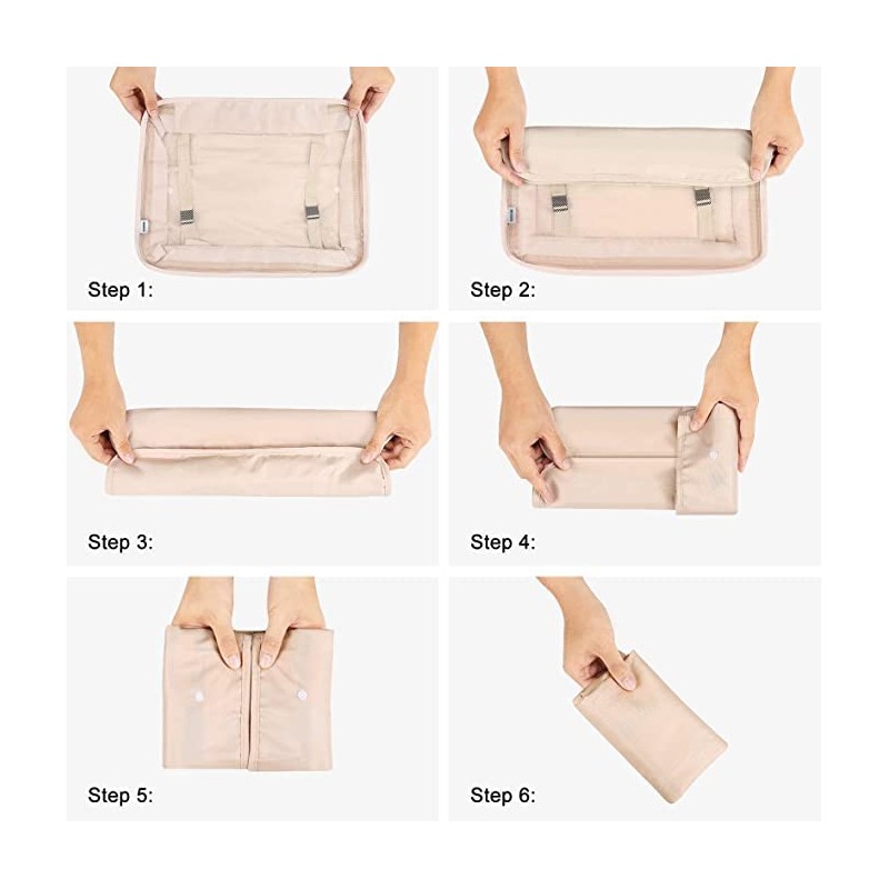 Packing Cubes, 9 Set Packing Cubes with Shoe Bag &