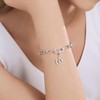 OVRUNS Initial Charm for Women,Letter Bracelet Necklace Charms Alphabet Pendant