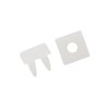 Partuto 100Pcs Square Plastic Fastener Retainer Clips for Car 6mm