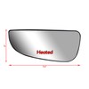 Replacement Driver Left Side Mirror Lower Convex Glass Heated with