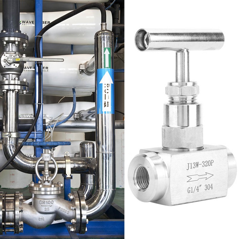 Stainless Steel BSPP Female Thread Straight Needle Valve for Water