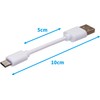 Audiofan Micro B Cable, Charging Only, Short 3.9 inches (10