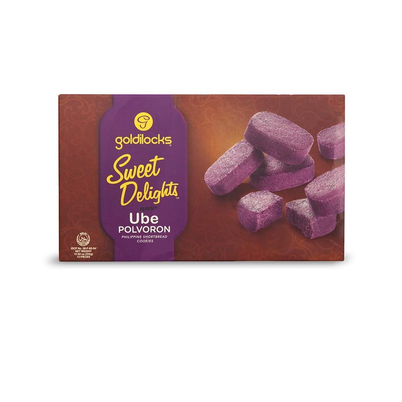 goldilocks Sweet Delights Ube Polvoron 10.60 oz (300g) 2 Pack