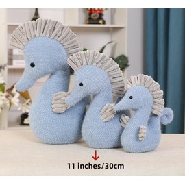 Xshelley Seahorse stuffed Animal PlushToys Seahorse Dolls furniture Decorations,Realistic seahorse Plush pillow Kids birthday present (30 cm)
