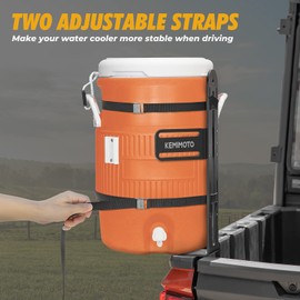 KEMIMOTO Water Cooler Trailer Rack, 5 Gallon Steel Water Cooler Holder Compatible with Trailers, Truck, UTV, Mowers for Summer Camps, Landscaping, Traveling, Working