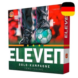 Portal Games - Eleven: Solo Campaign | German Version | The Expansion to Eleven | Board Game | 1-4 Players | 60 to 120 Minutes | Ages 14+ | Strategic Football Game | Sports Game