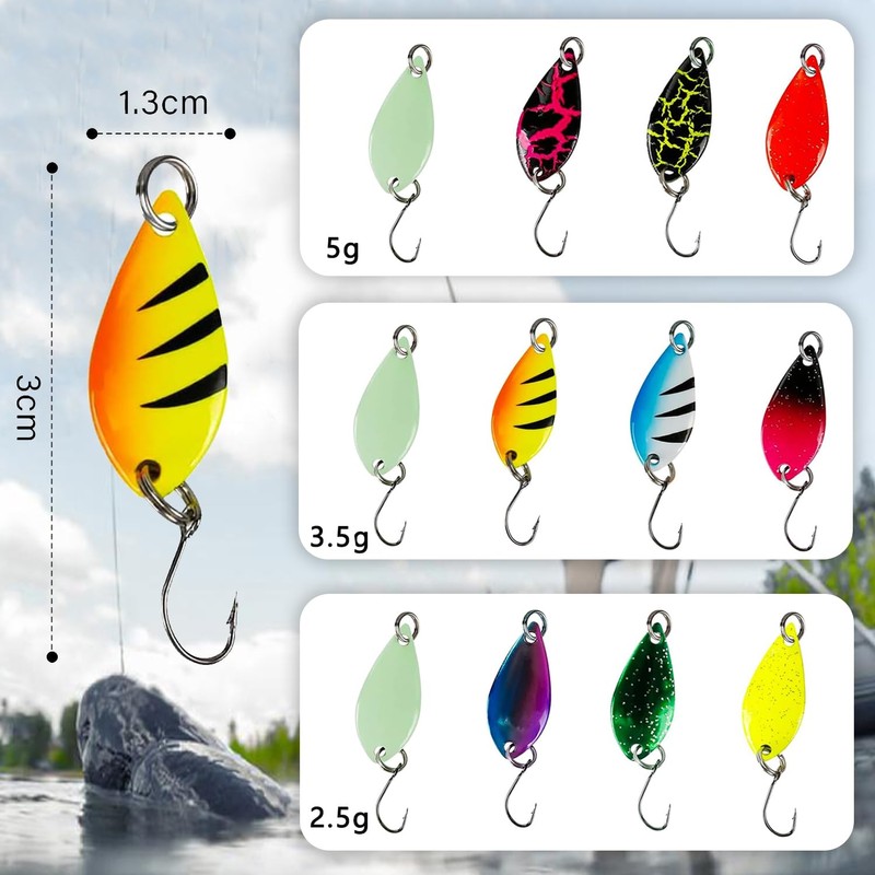Trout Spoon Set Trout Bait 2.5 g / 3.5 g